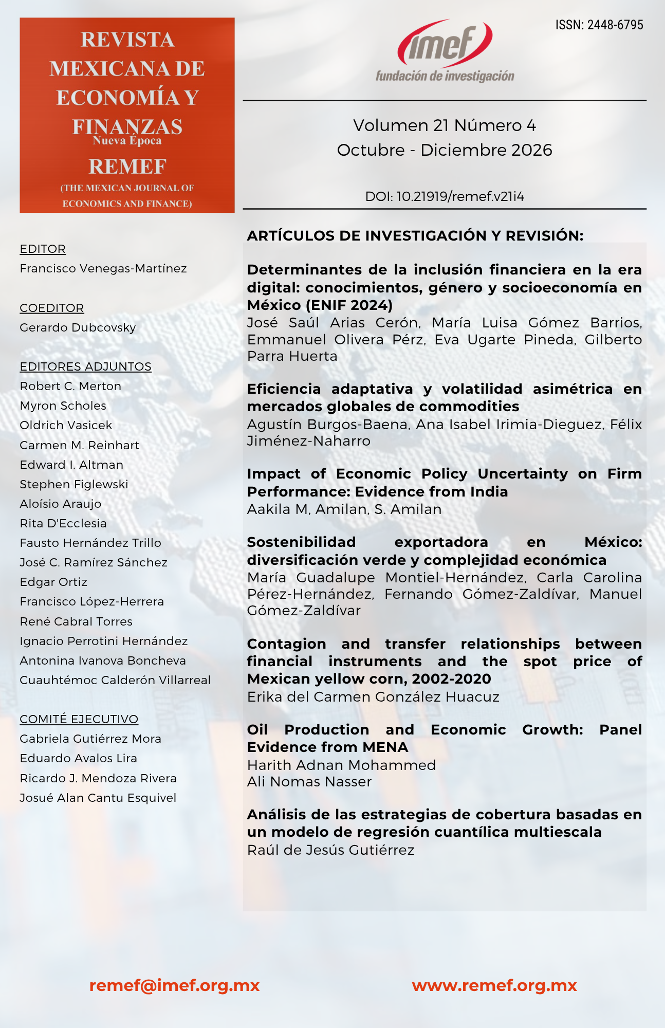 					Ver Vol. 21 Núm. 4: Octubre - Diciembre 2026
				